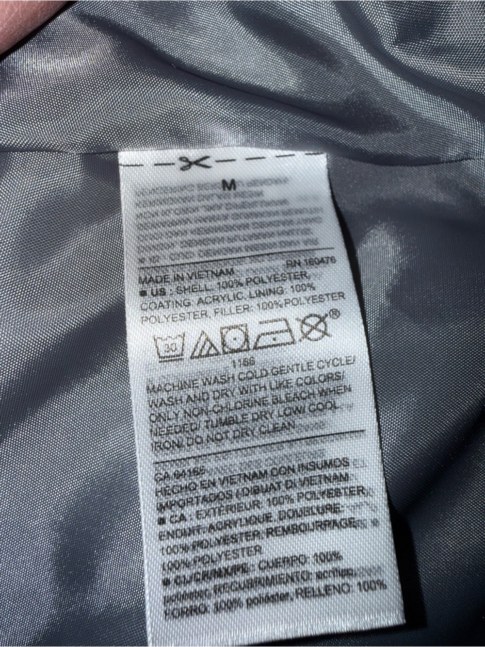Old Navy Women’s Gray Quilted Puffer Vest, Medium - Picture 4 of 4